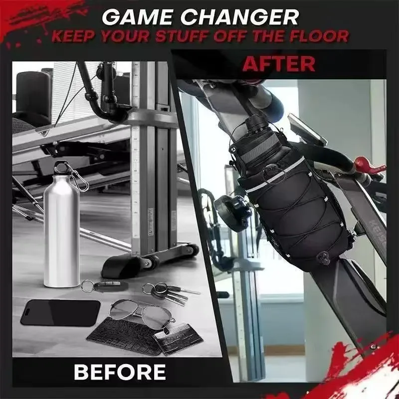 Magnetyczna torba na siłownię Czarna